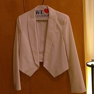 Ann Taylor size 2 tuxedo jacket. White.